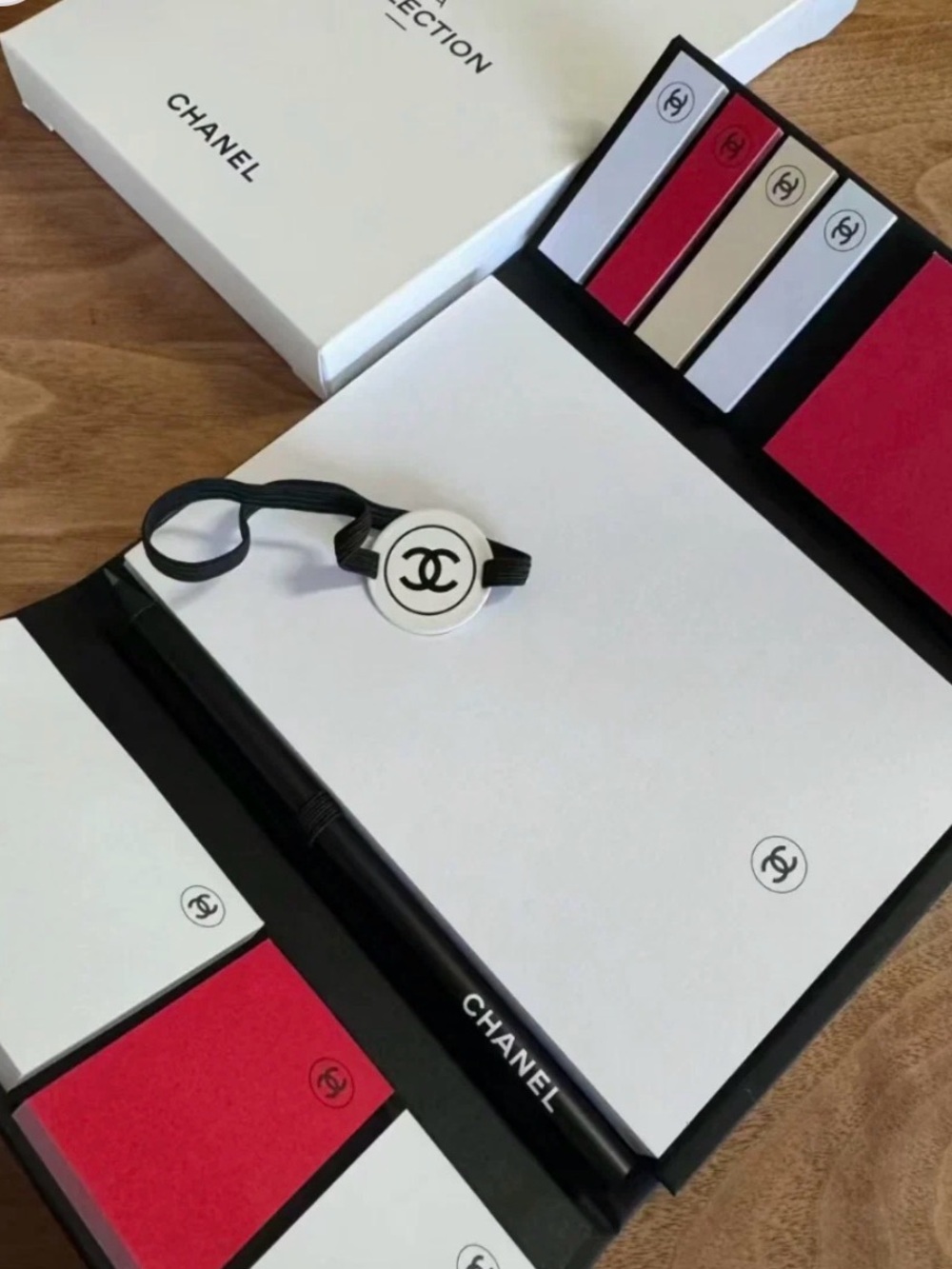 CHANEL Black Notepad New